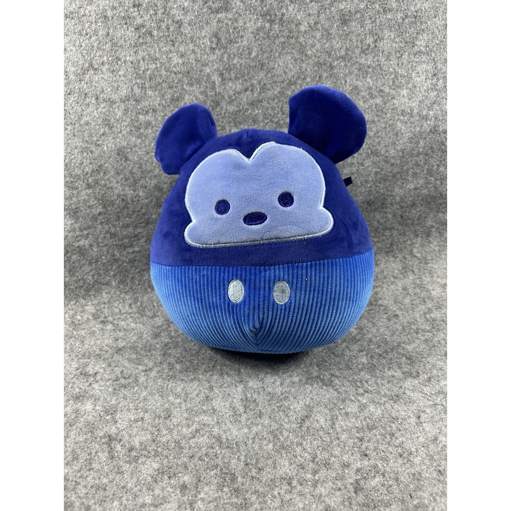 Disney Mickey Mouse Plush 8" Blue Corduroy Texture Stuffed Animal HL0064